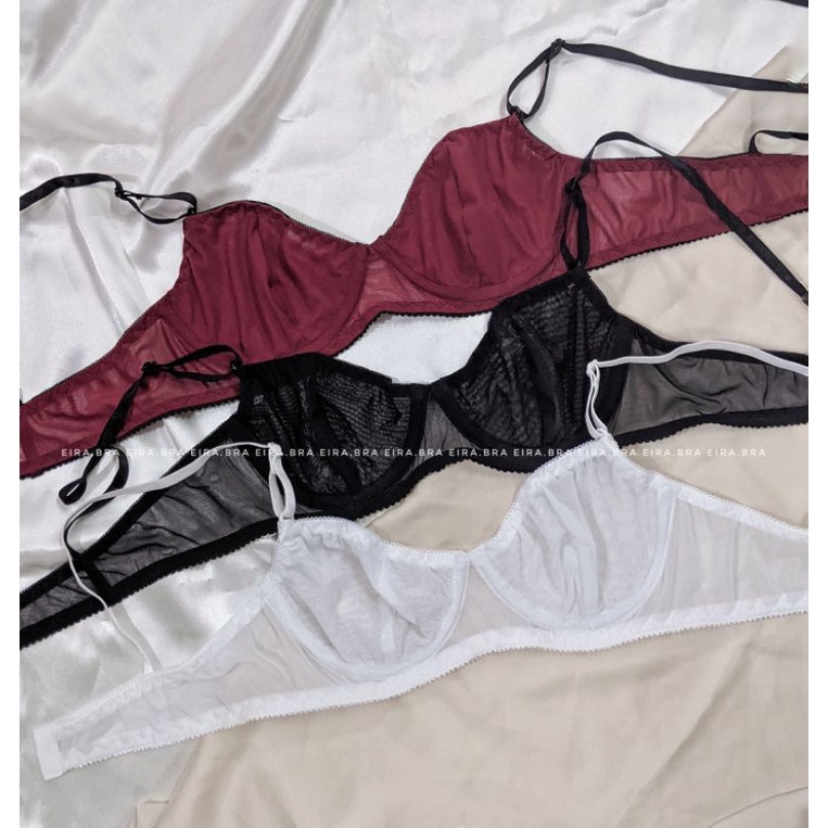 BILLI SET - Set đồ lót lưới xuyên thấu, có gọng nâng[TẶNG DÁN NÚM HOẶC MÚT]- EIRA.BRAn