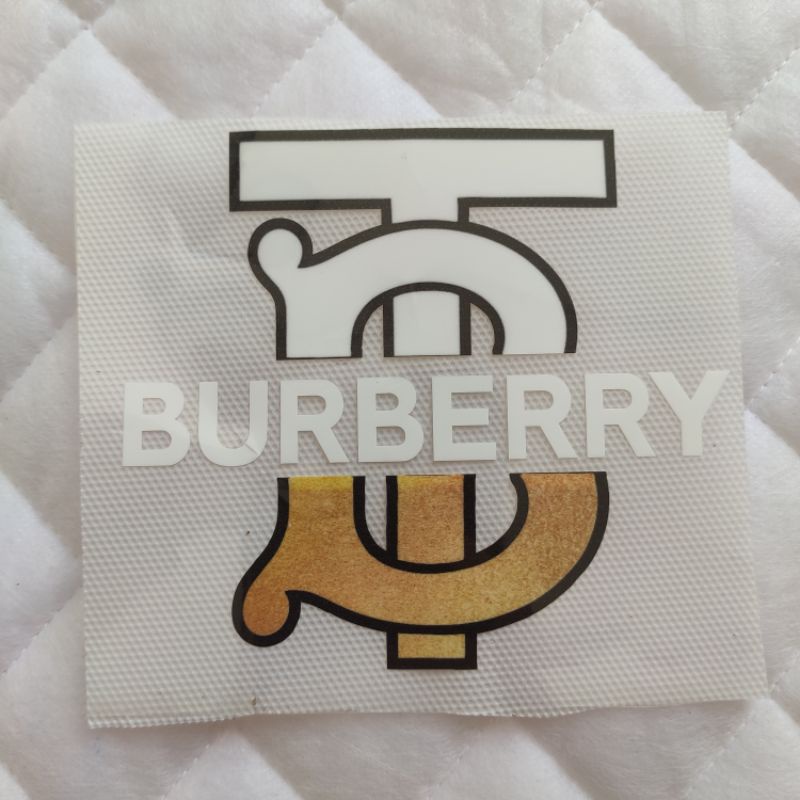 Hình dán nhiệt đủ size - logo Burberry