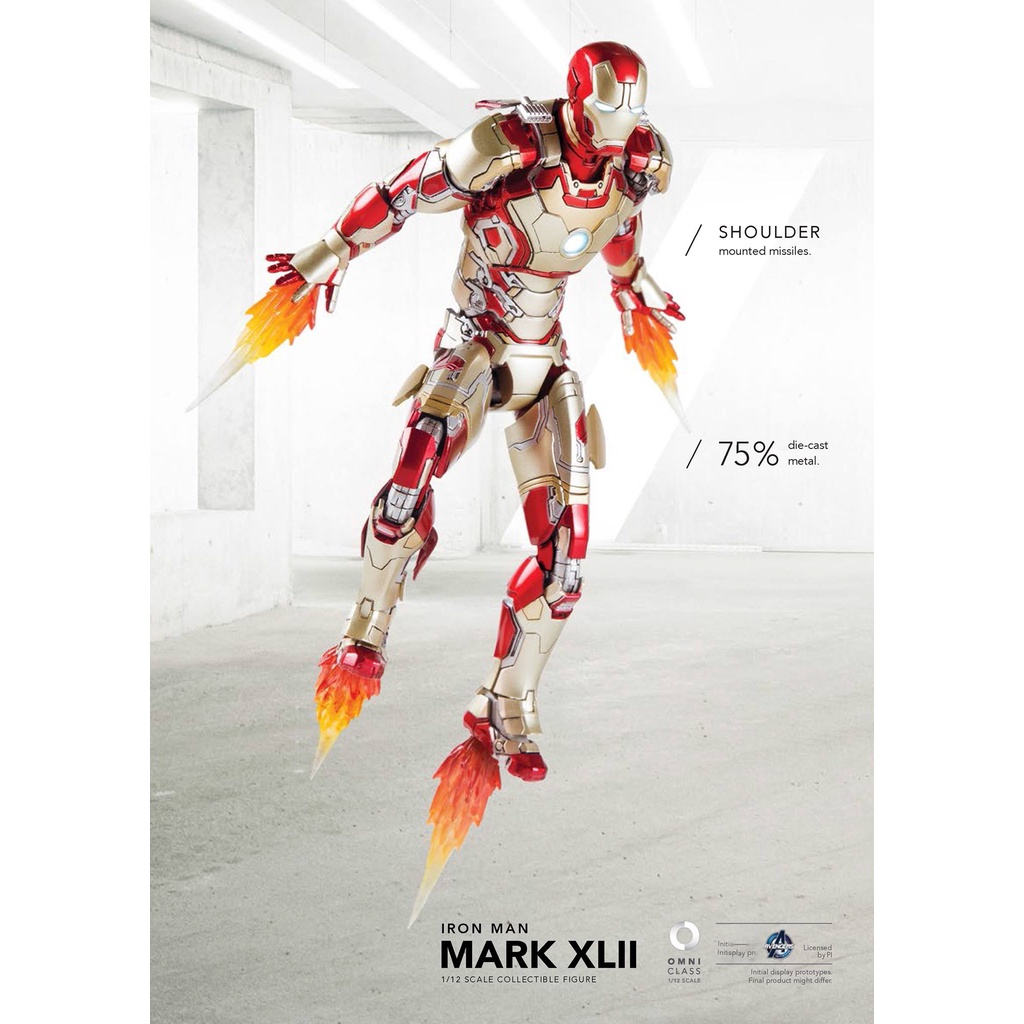 Mô hình Comicave Iron Man Mark 42 MK42 Die-Cast 1/12