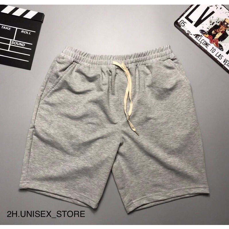 QUẦN SHORT NAM UNISEX CHẤT THUN DA CÁ 2H.UNISEX_STORE