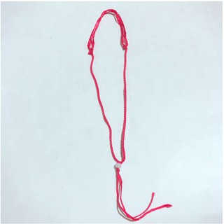 VÒNG CỔ ĐỎ 1 HẠT CHÂU TRẮNG CÓ NÚT RÚT TĂNG GIẢM