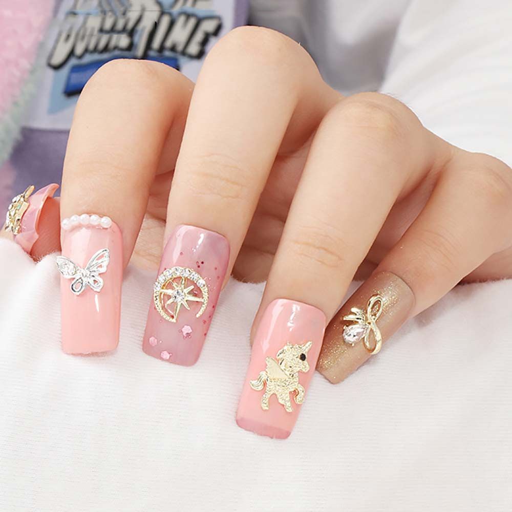 [Hàng mới về] Phụ kiện đính móng trang trí lấp lánh nghệ thuật 3d nhiều mẫu tùy chọn diy