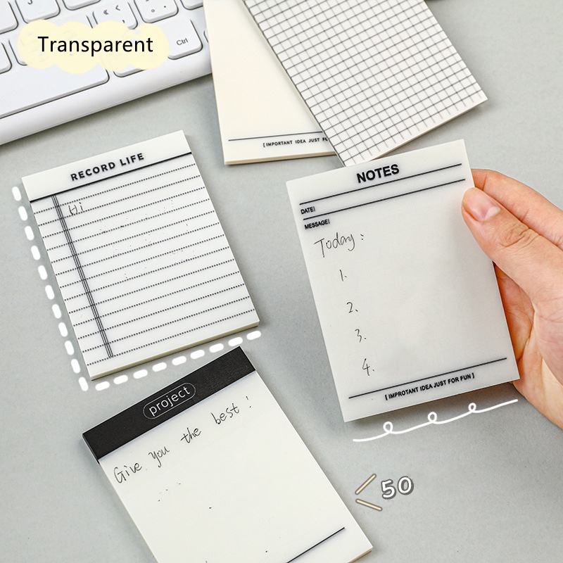 Kế Hoạch Trong Suốt Đây Post-it Note