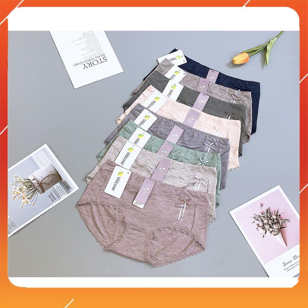 Quần lót nữ cotton đũi cao cấp kháng khuẩn mềm mại thấm hút mồ hôi mix nơ lệch Q2321