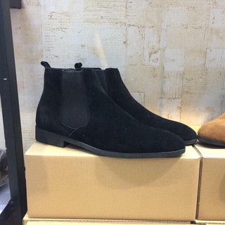 Chelsea boot nam da lộn cao cổ