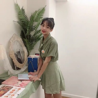 [Hàng sẵn][Ảnh thật]Set áo váy ulzzang