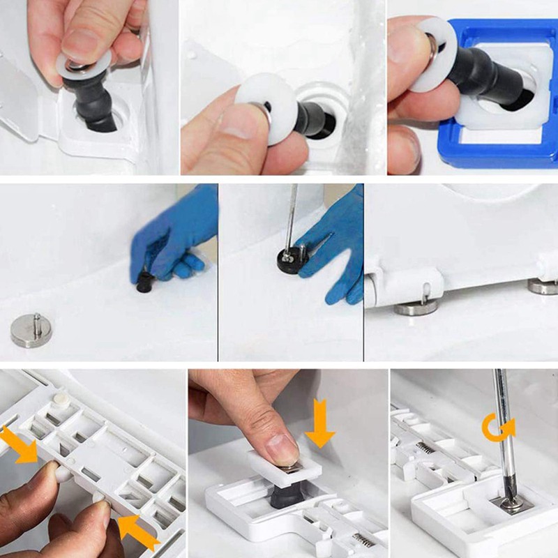 Set 4 Ốc Vít Cao Su Dành Cho Bản Lề Bồn Cầu