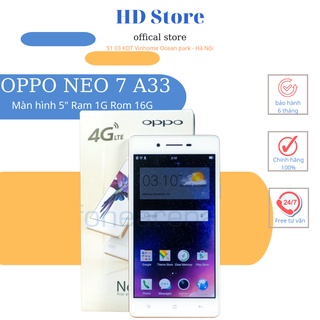 Điện thoai oppo neo 7 a33 - 2 sim 4g lte , 16gb màn hình 5 inh full hd - like new 99%