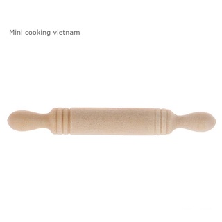 Mô Hình Dụng Cụ Lăn Bột Làm Bánh Gỗ Mini / Mini cooking vietnam