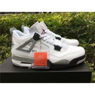 Jordan 4 Trắng White Cement