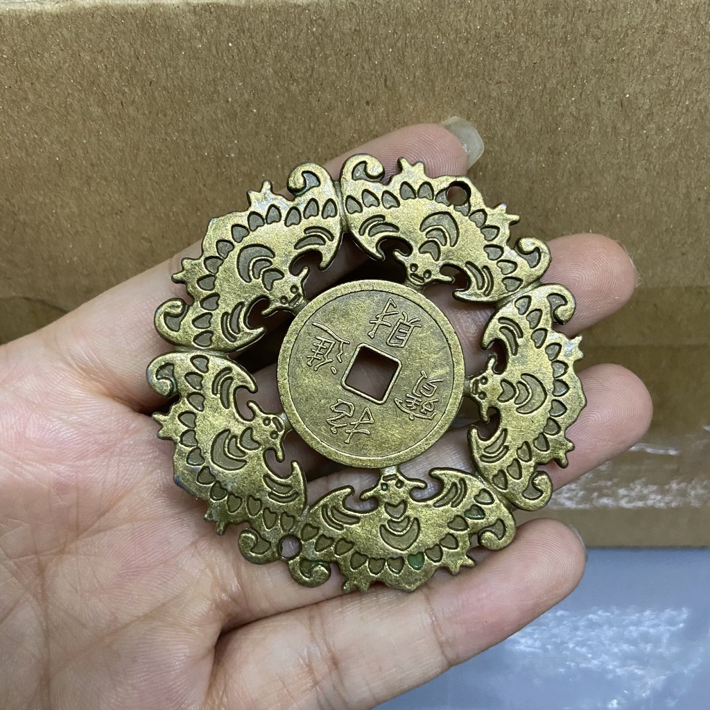 Đồng xu ngũ phúc lâm môn may mắn đồng xu phong thủy tài lộc