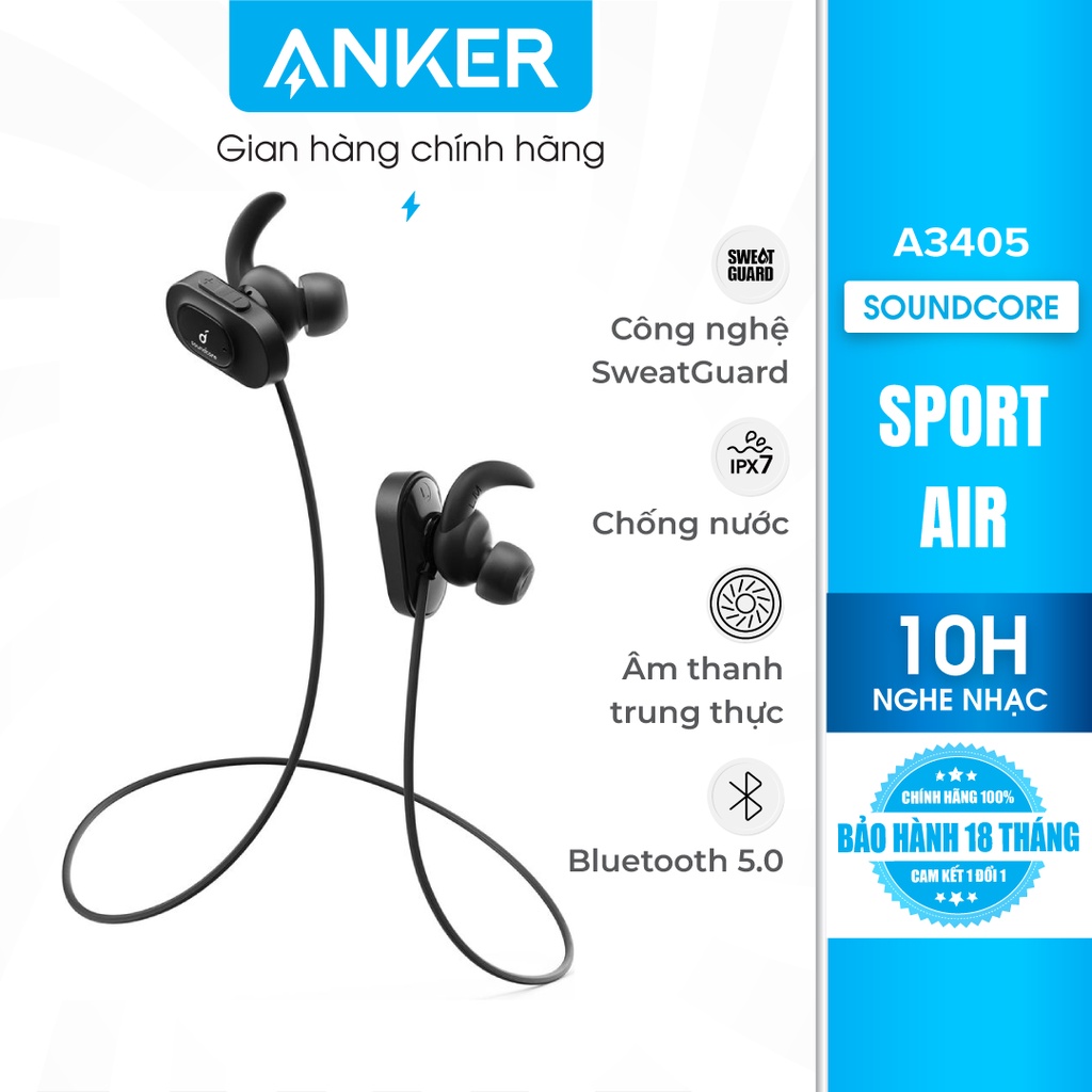 Tai nghe bluetooth SoundCore Sport Air (by ANKER) - A3405