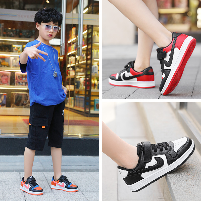 Leisure children AJ children's shoes male low - top Air Force No. 1 middle school girl hip-hop spring sports shoes