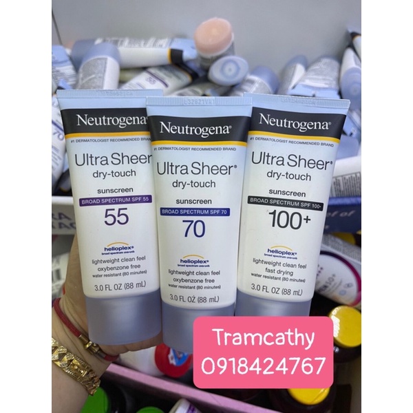 Sale rẻ kem chống nắng neutrogena 55/70 hàng chính hãng mỹ