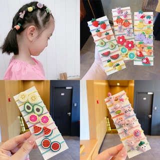 Bộ 10 Dây Chun Cột Tóc Dễ Thương Cho Bé Gái