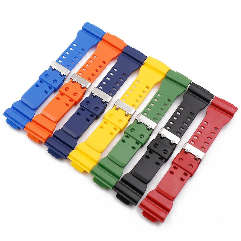 YIFILM Dây Đeo Cao Su Màu Trơn Cho Đồng Hồ Casio G-Shock Ga-110 Ga-100 Gd120 Ga-700 400