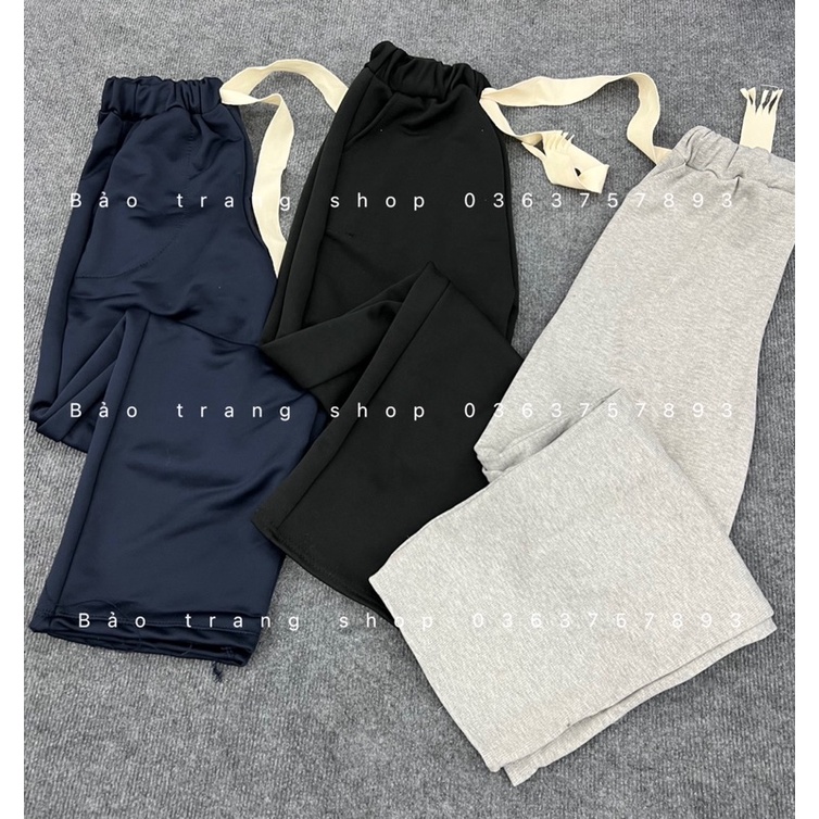 [CÓ ẢNH THẬT] Quần Ống Rộng Chất Nỉ Tăm Form Rộng Unisex Nam Nữ- Quần Culot Freesize
