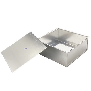 Khuôn Nướng Nhôm Hình Vuông Đế Rời Cao 6cm Đủ Size