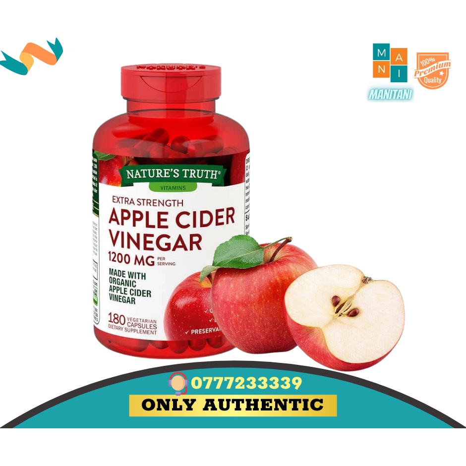 Viên Giảm Cân Giấm Táo Hữu Cơ Nature's Truth Apple Cider Vinegar 1200mg