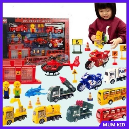 Bộ đồ chơi mô hình phương tiện giao thông cho bé trai, gái  3 4 5 6 7 8 9 10 tuổi. Trò chơi trí tuệ cho trẻ em MUMKID41