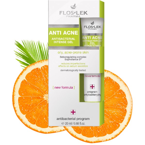 Floslek Gel Hỗ Trợ Giảm Mụn Anti Acne Antibacterial Intense 20ml