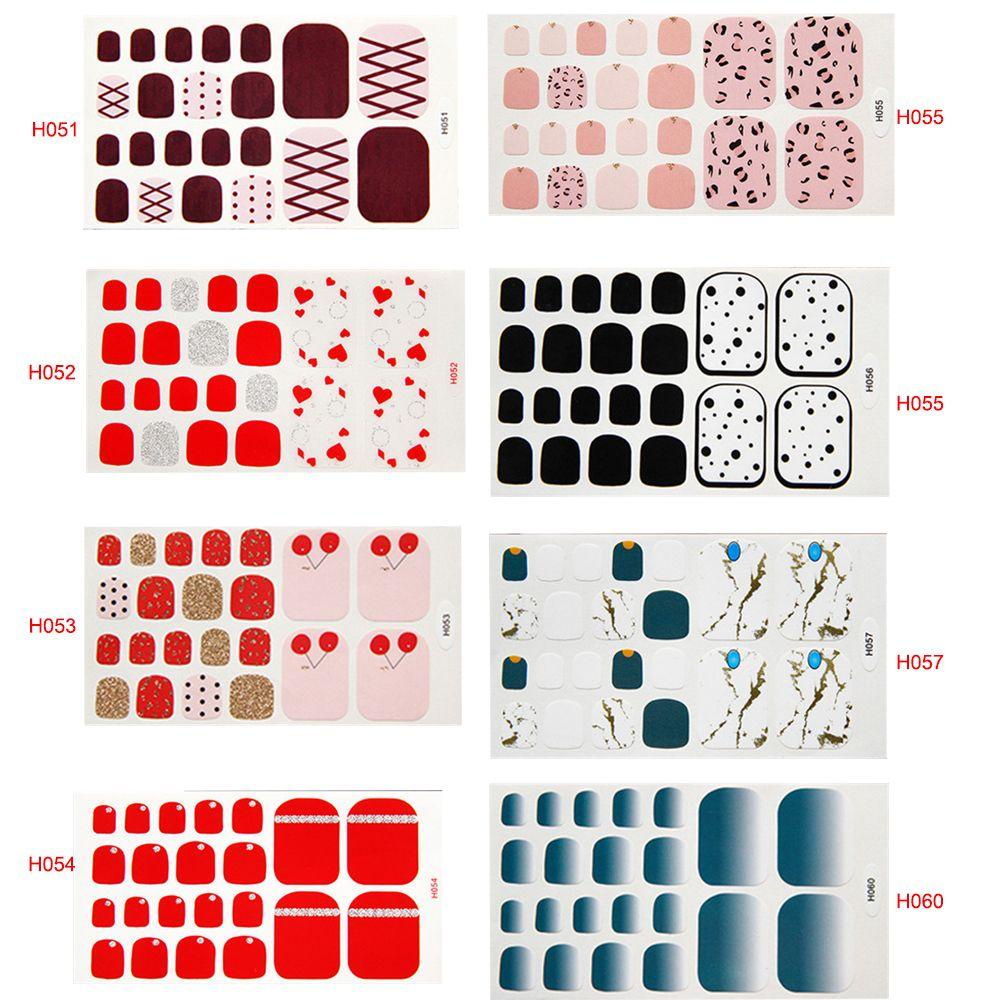 Bộ 22 Miếng Dán Móng Chân Giả Che Phủ Toàn Diện Tiện Dụng