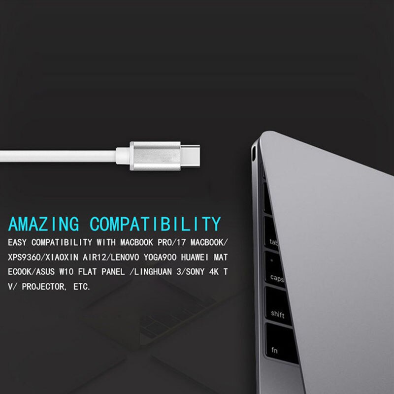 Dây Cáp Chuyển Đổi Cổng Usb C Sang Cổng Vga Usb 3.1 Sang Vga Cho Macbook 12 Inch Chromebook Pixel Lumia 950xl