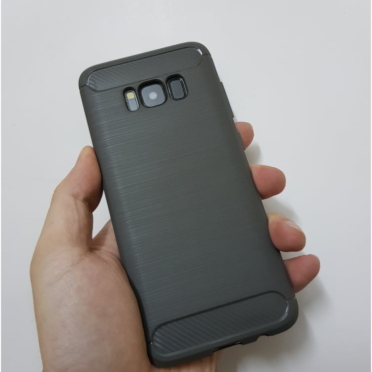 Ốp Tpu giả vân xước kim loại dành cho galaxy S8, s8plus,s9,s9plus,note8,cầm rất sướng và chắc chắn