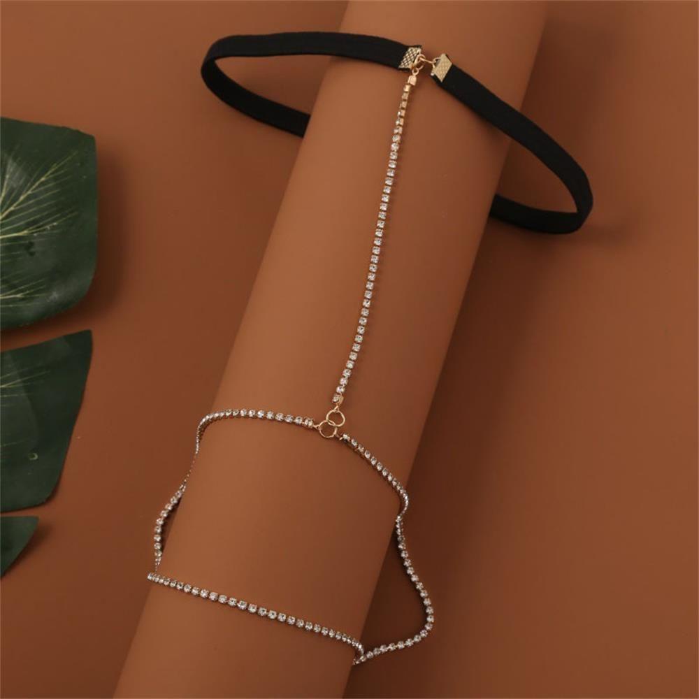 PINEVN Fashion Jewelry Multi-layers Leg Body Chain Valentine's Day Gift Bikini Body Accessories Thigh Chain for Women Party|Color Sexy Accessories Stretchy Beach Jewelry