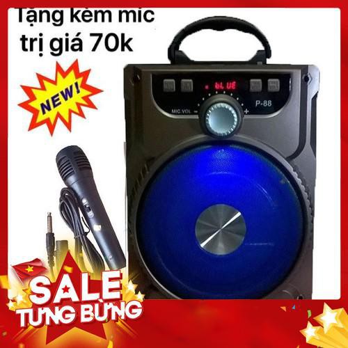 🎤🎤 Loa Kéo Bluetooth P88 P89 KIOMIC Tặng Micro Hát Karaoke Cực Hay 🎤🎤