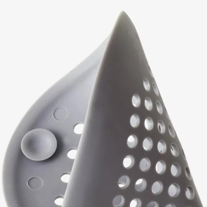 Nắp Lọc Cống Thoát Nước Nhà Bếp/Phòng Tắm Hình Vuông 14CM Bằng Silicone Chống Tắc Nghẽn