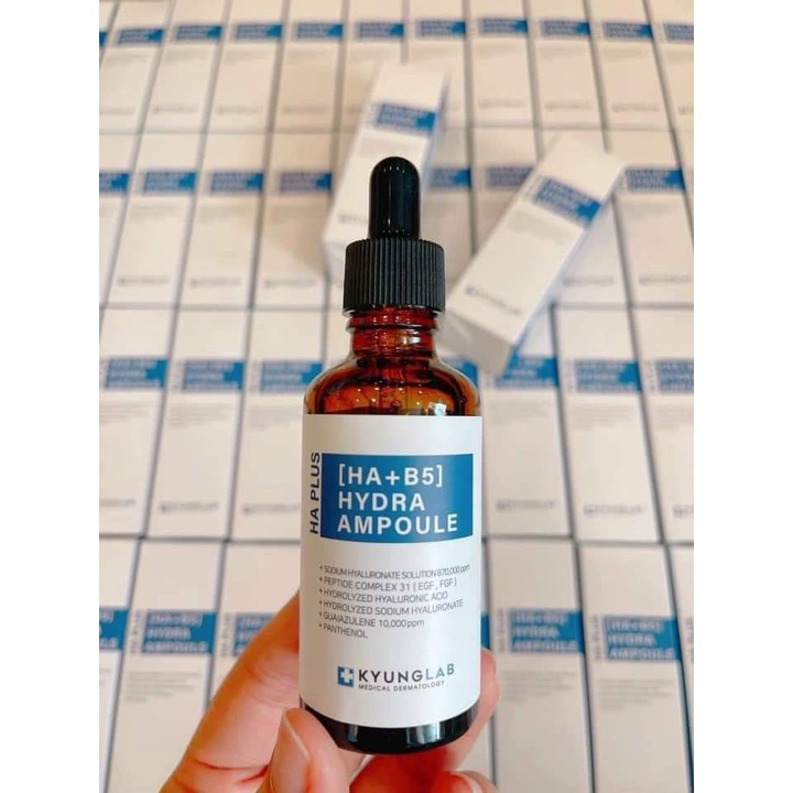 Tinh chất serum căng bóng da KYUNG LAB/ KYUNGLAB HA PLUS  HYDRA AMPOULE 50ml chính hãng