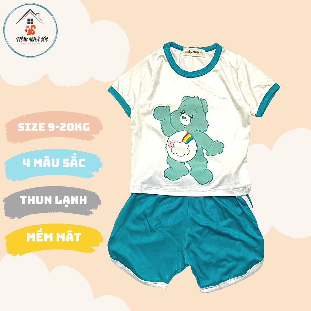 Bộ thun lạnh cộc tay Minkymom Gấu con [size từ 9 - 20kg] Tiệm Nhà Sóc