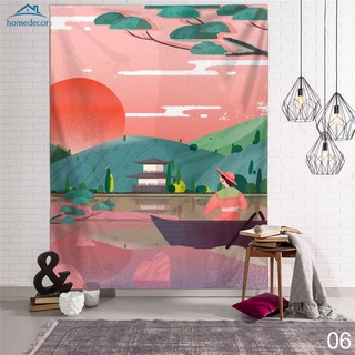Thảm Treo Tường Trang Trí Hd 150x130 Phong Cách Nhật Bản