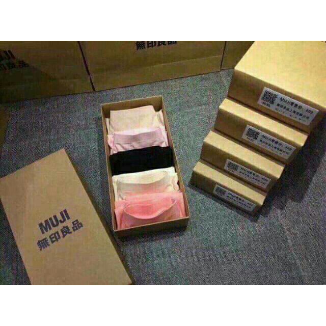 Hộp 5 quần lót nữ MuJi cao cấp hàng xuất Nhật [BI &amp; CI]