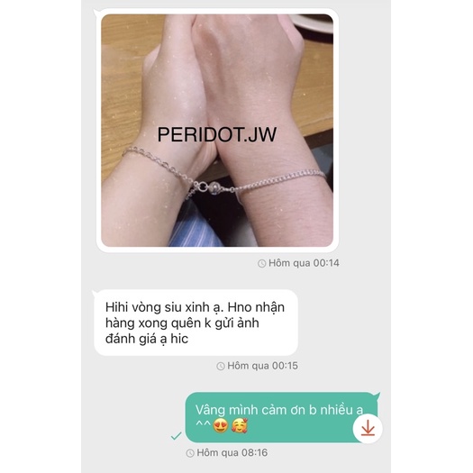 Lắc tay bạc đeo đôi n.am c.hâm