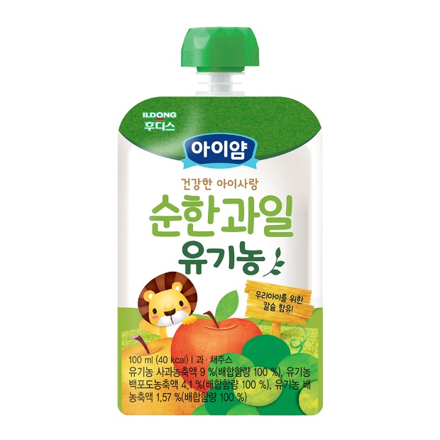Nước ép trái cây tươi Ildong Hàn Quốc cho bé gói 100ml