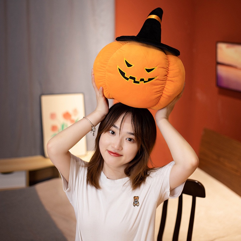 Thú Nhồi Bông Hình Quả Bí Ngô Halloween Sáng Tạo