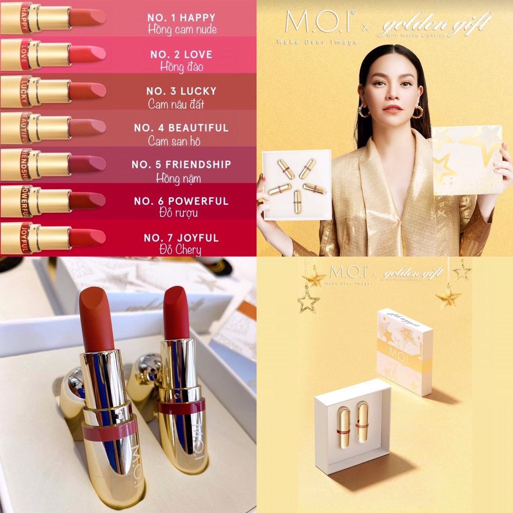 [RẺ VÔ ĐỊCH] Son thỏi Mini golden gift Hồ Ngọc Hà [CHUẨN CHÍNH HÃNG]