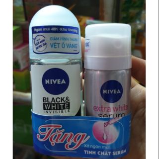 Lăn khử mùi Nivea 50ml có tặng chai lăn nhỏ