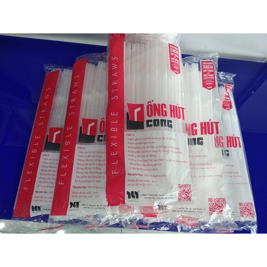 ( RẺ NHẤT ) Set 5 gói Ống Cong Trong Trắng Thuận Lợi