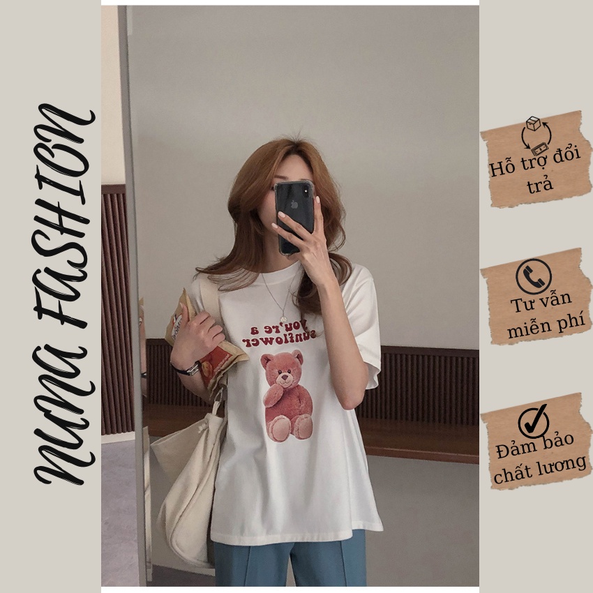 Áo thun nam nữ áo phông nam nữ đẹp unisex form rộng tay ngắn in hình cổ tròn NUNA FASHION AT11
