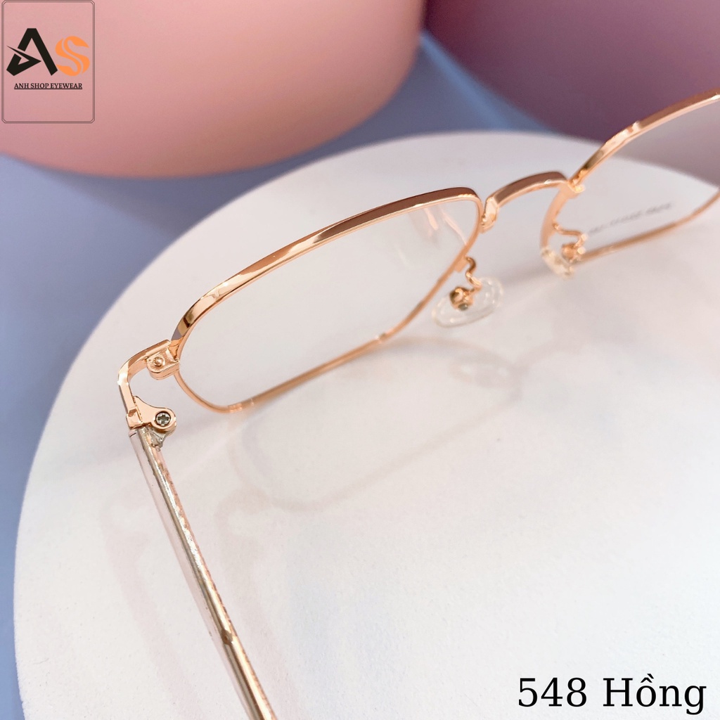 Kính vuông to thời trang chất liệu kim loại bản to chắc chắn kiểu dáng thời trang đẹp 548
