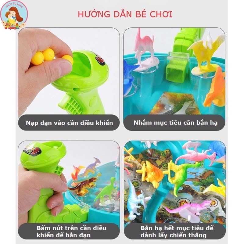 ĐỒ CHƠI BẮN BI KHỦNG LONG - ĐẤU TRƯỜNG KHỦNG LONG ĐẠI CHIẾN - ĐỒ CHƠI TƯƠNG TÁC