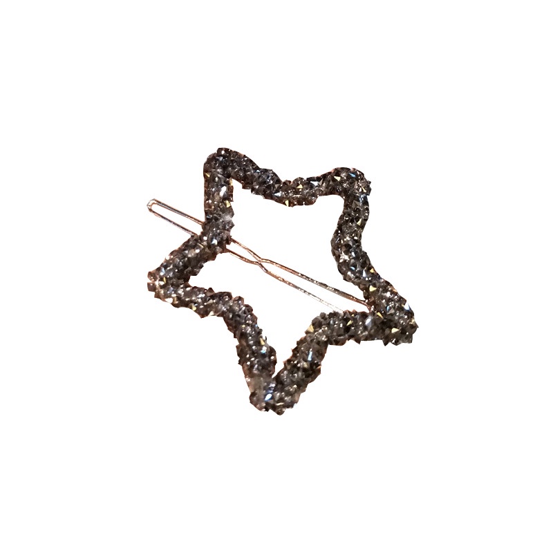 Kẹp Tóc Đính Đá Pha Lê Phong Cách Hàn Quốc Kiểu Dáng Mới