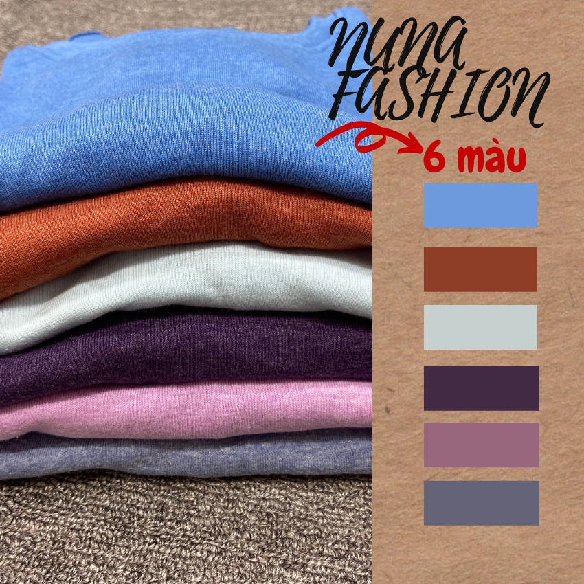 Áo croptop nữ form rộng tay ngắn cổ tròn bigsize thun  NUNA FASHION