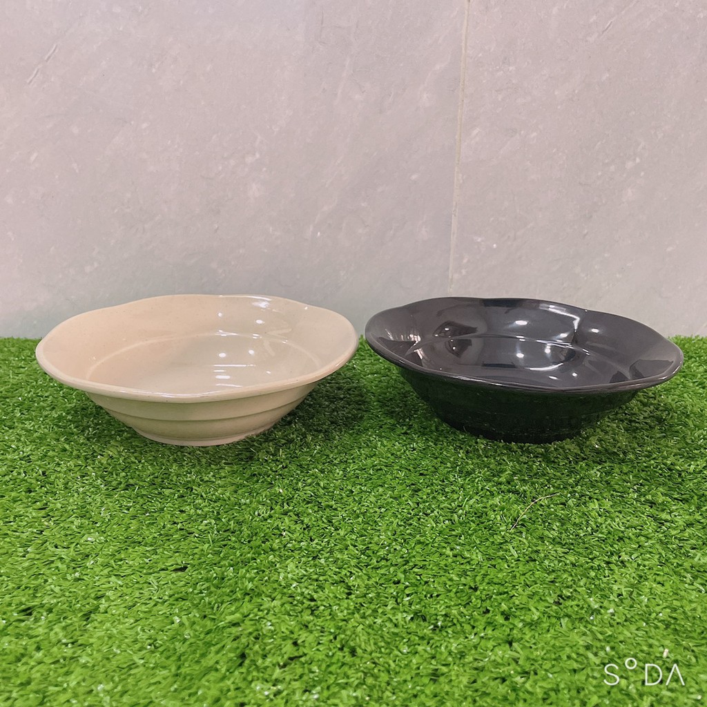 Tô Nhựa Melamine Màu Đen/Nâu