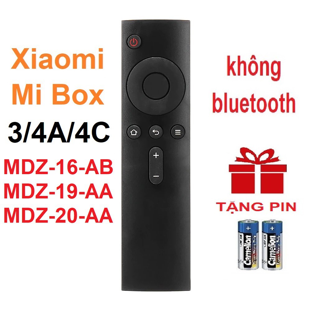 Remote điều khiển Xiaomi Mi BOX 3 4A 4C MDZ-16-AB MDZ-19-AA MDZ-20-AA (KHÔNG MICRO - Tặng pin)