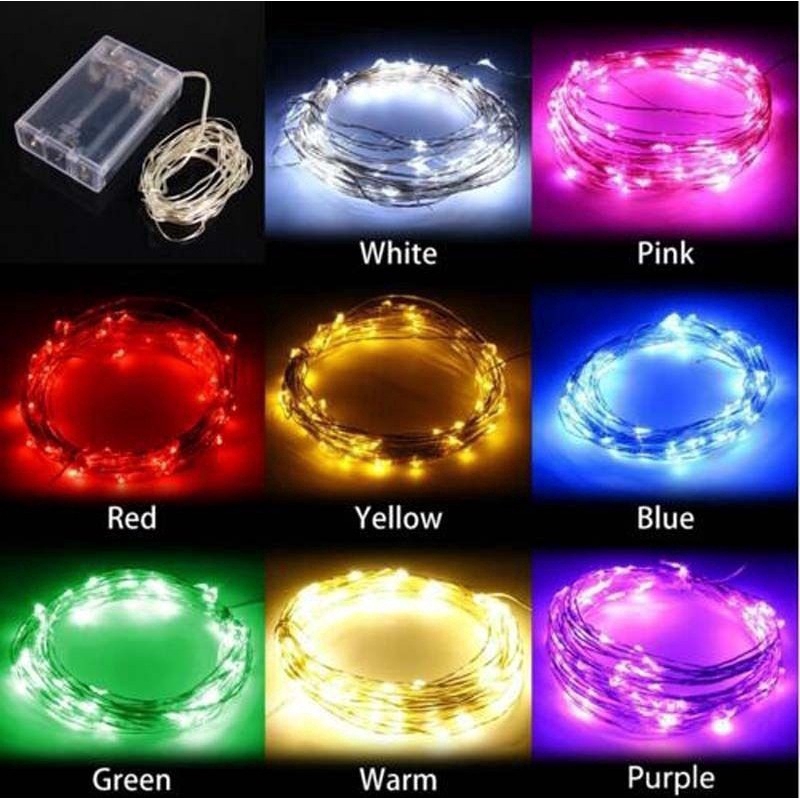 Dây đèn LED trang trí Giáng Sinh tùy chọn 20/30 bóng