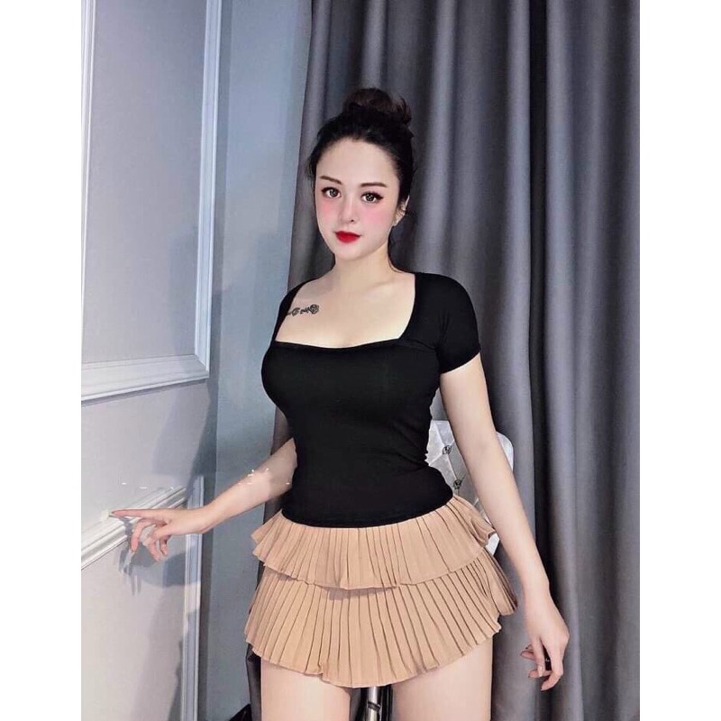 Quần váy xếp li, xếp li hai tầng hàng đẹp kèm hình thật và video | BigBuy360 - bigbuy360.vn